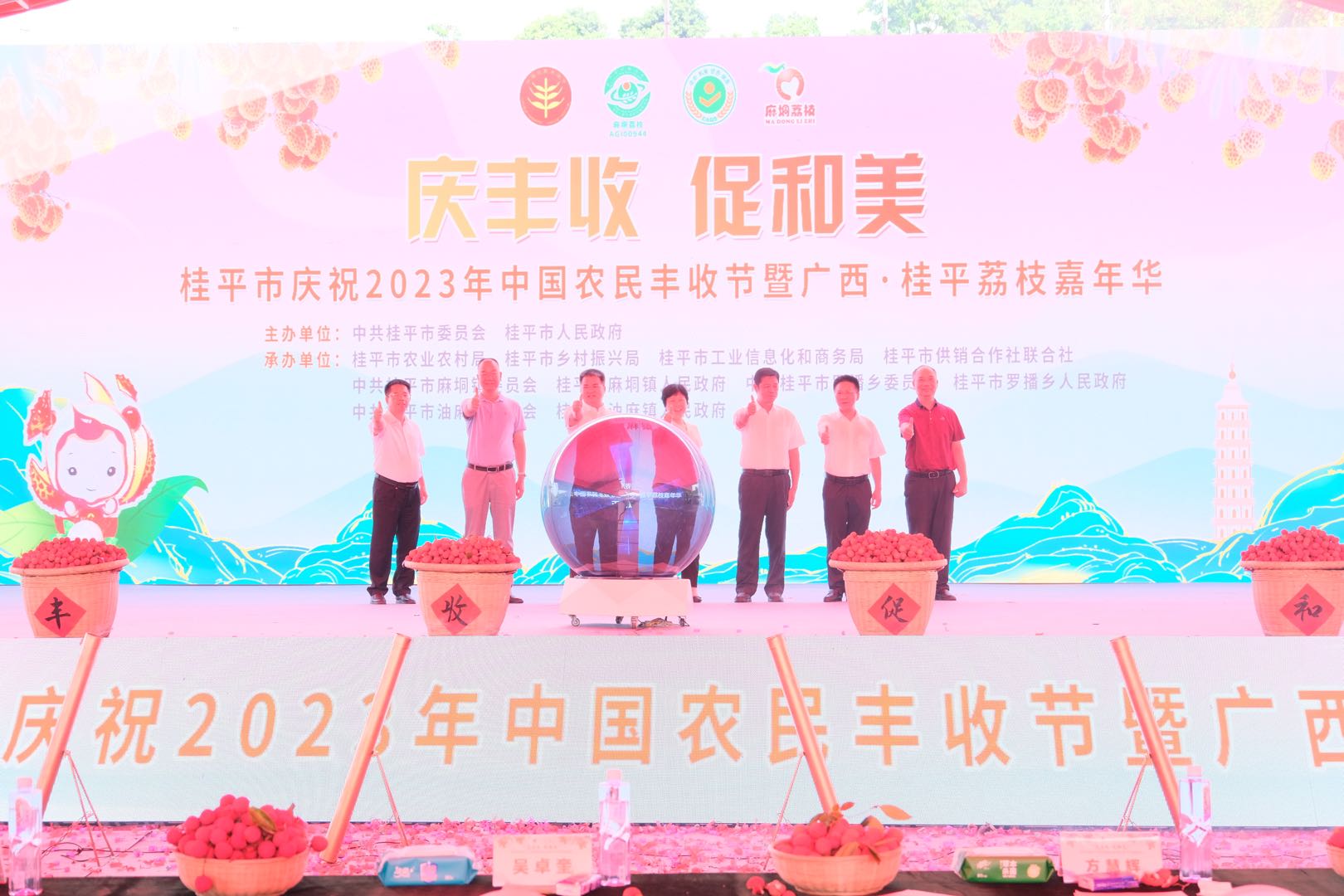 领导嘉宾共同宣布桂平荔枝嘉年华活动正式开幕.jpg